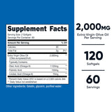 Nutricost capsules molles huile d'olive, faciles à avaler pour un apport quotidien.