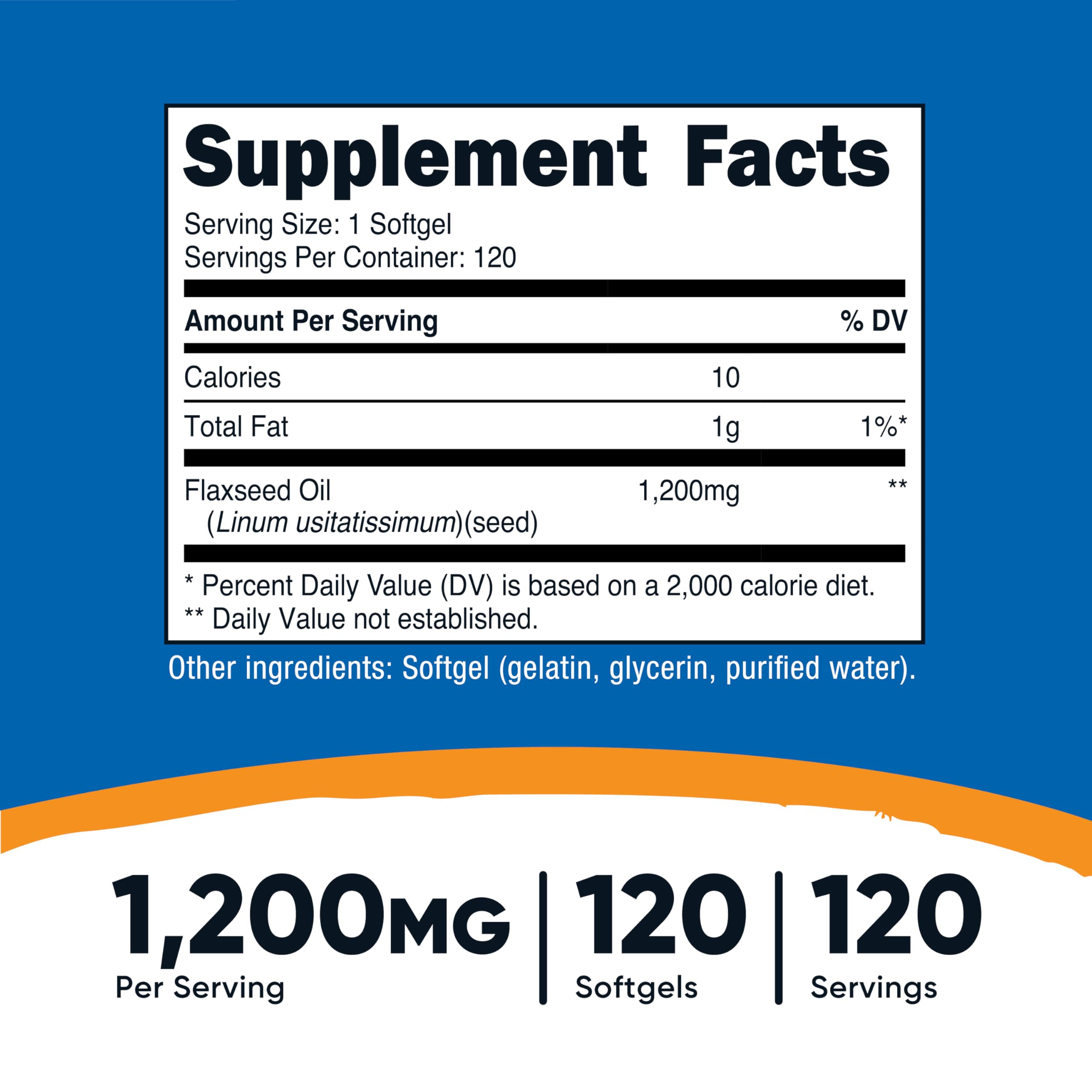 Nutricost capsules molles huile de lin, prise pratique pour routine santé.