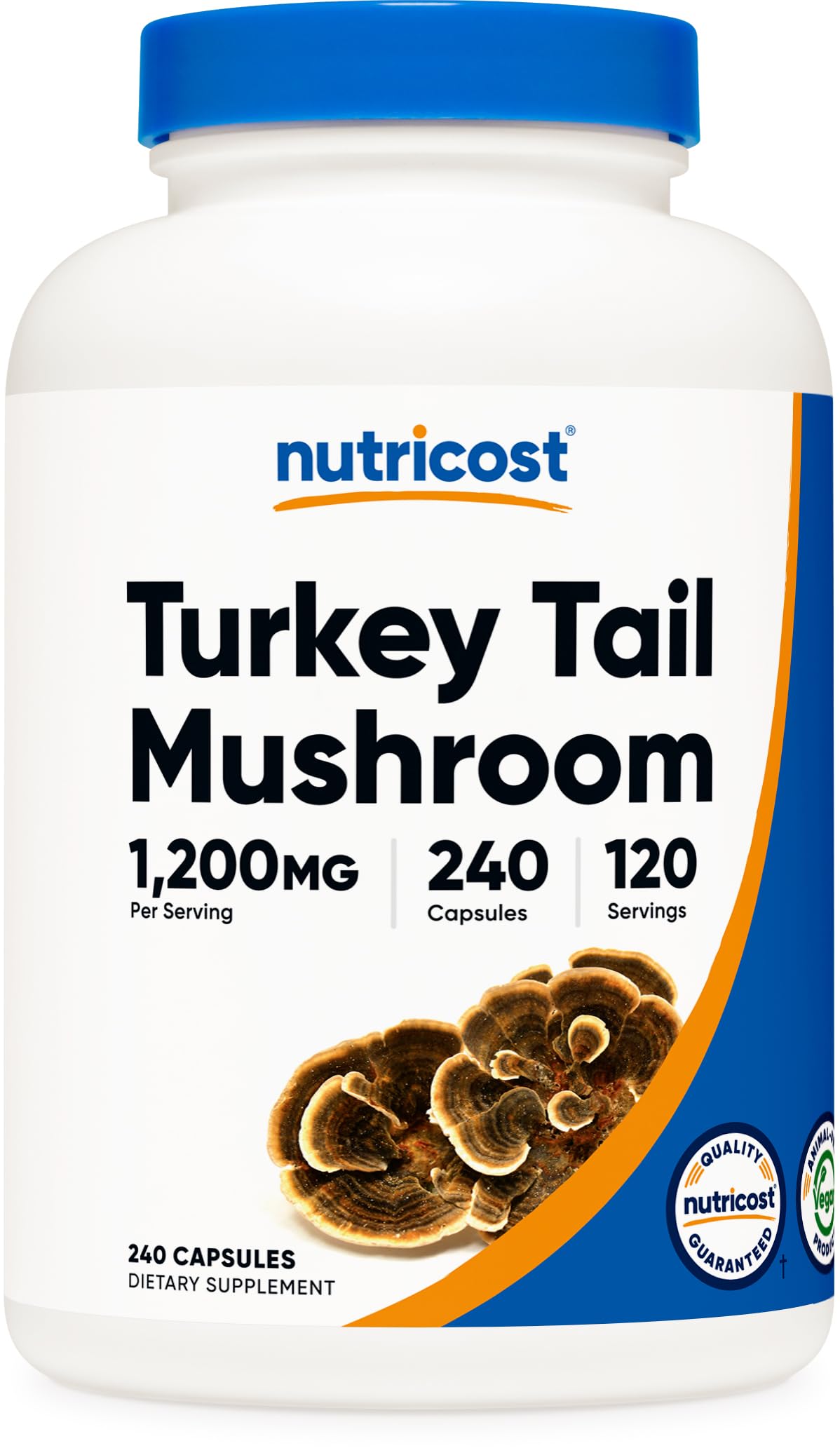 Nutricost Tramète versicolore capsules 1200 mg prêt à être utilisée dans une routine quotidienne