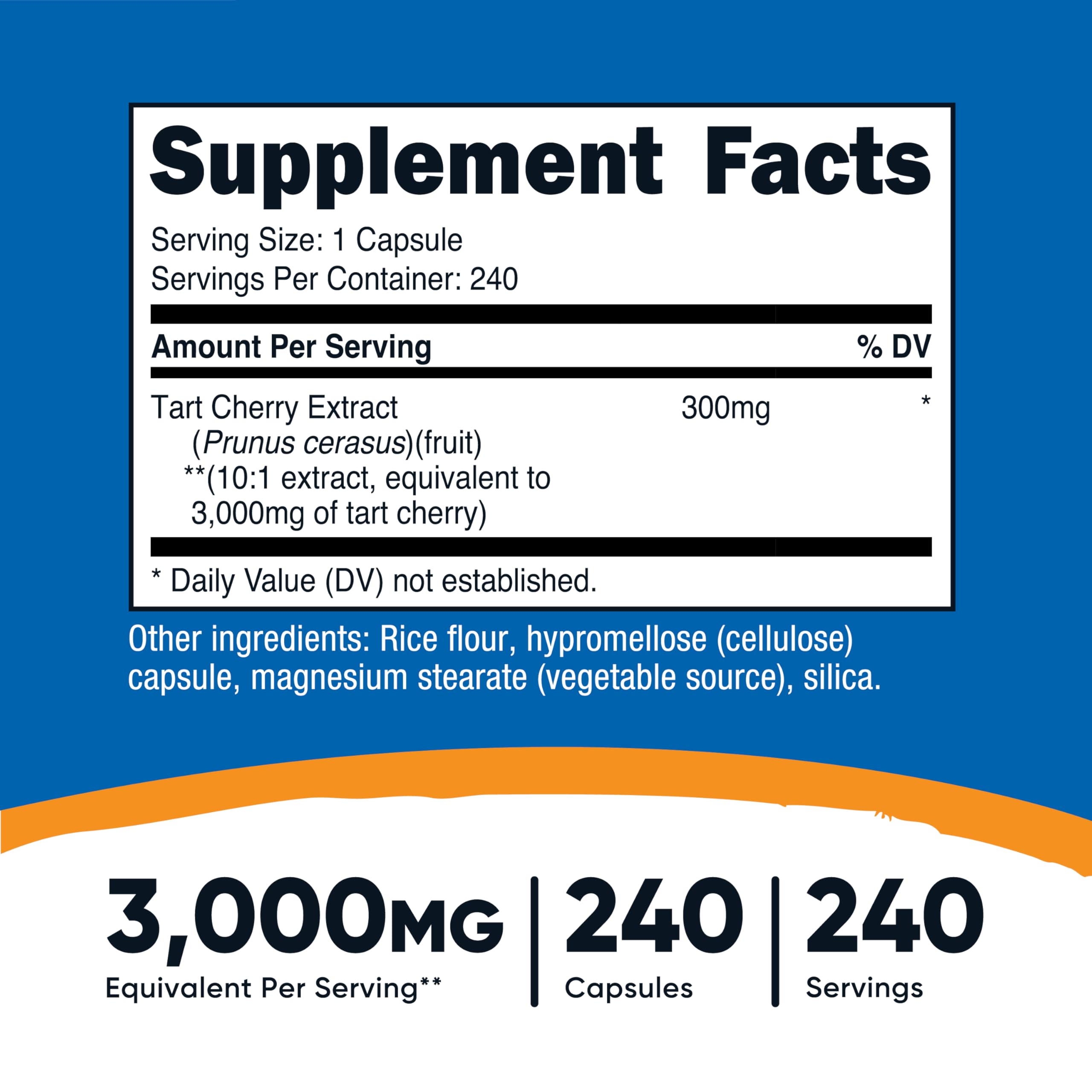 Gélules végétariennes Nutricost, 240 unités, faciles à prendre.