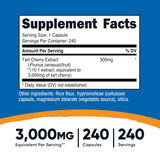 Gélules végétariennes Nutricost, 240 unités, faciles à prendre.