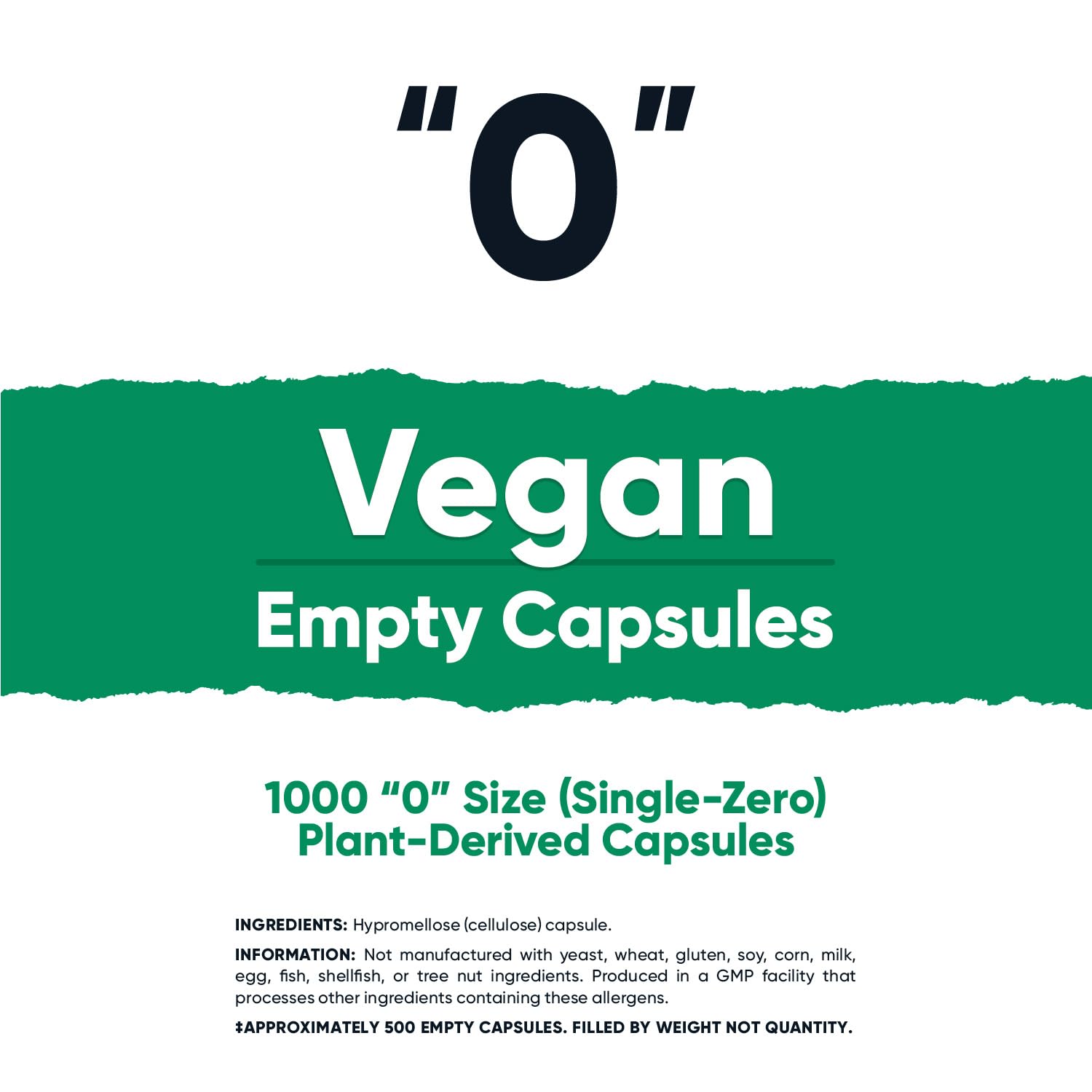 Capsules Nutricost vides taille 0 prête à remplir pour vos formulations.