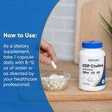 Nutricost CDP Choline 300 mg – étiquette et marquage lisibles