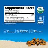 Nutricost Chaga Poudre Organique dose 1g, dosage précis pour routines quotidiennes