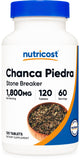 Nutricost Chanca Piedra Extrait — bouteille visible, signe de qualité et d'utilisation facile