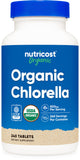 Nutricost Chlorella en bouteille, complément pratique pour énergie quotidienne.