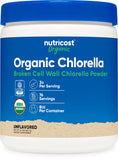 Nutricost Chlorelle biologique, poudre 8oz, apport nutritionnel quotidien