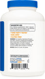 Panel d'ingrédients Nutricost Choline Bitartrate, transparence utile