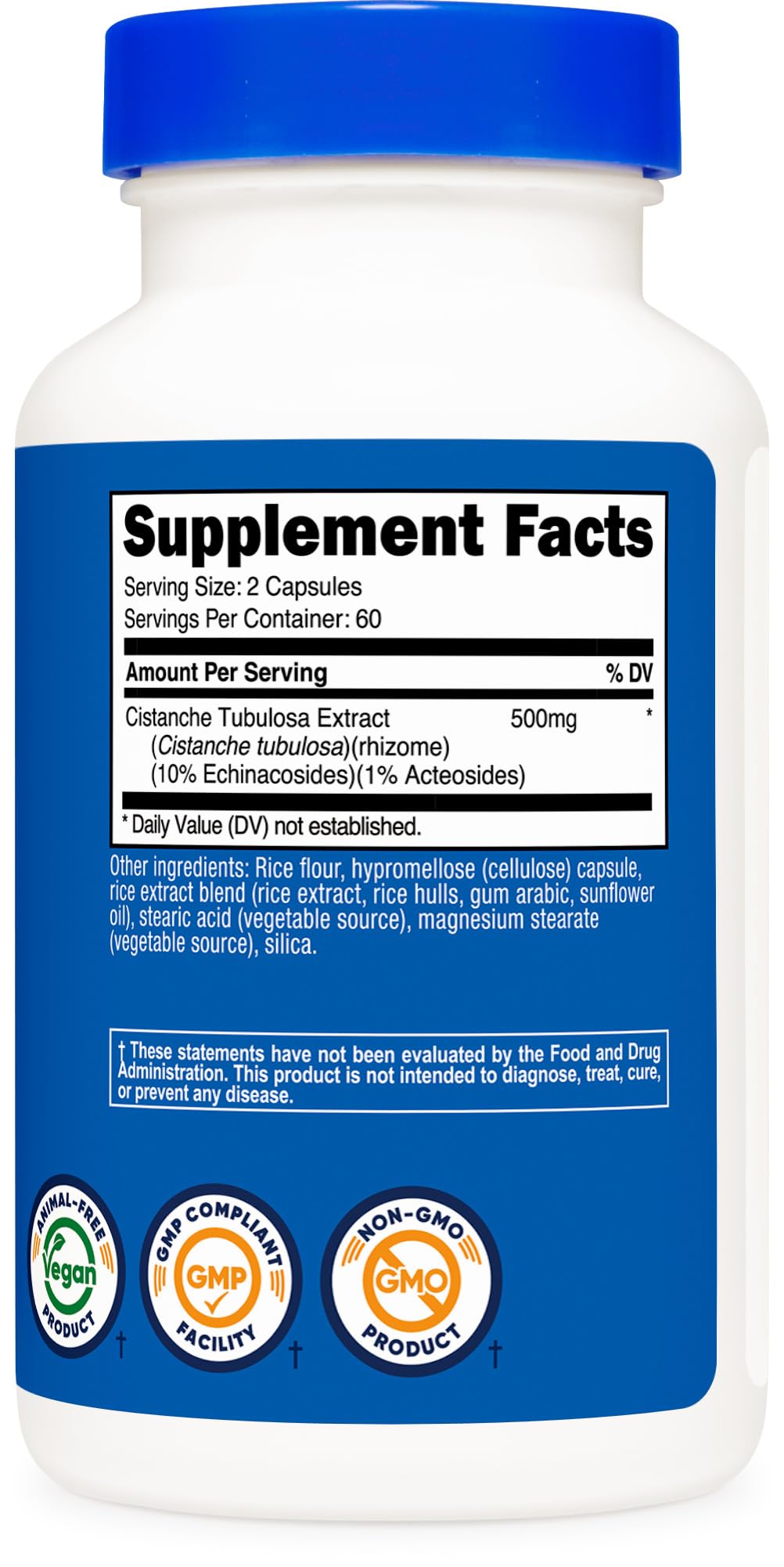 Scène d’utilisation quotidienne montrant les capsules Nutricost Cistanche Tubulosa.