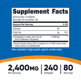Nutricost CLA gélules faciles à avaler pour votre routine saine.