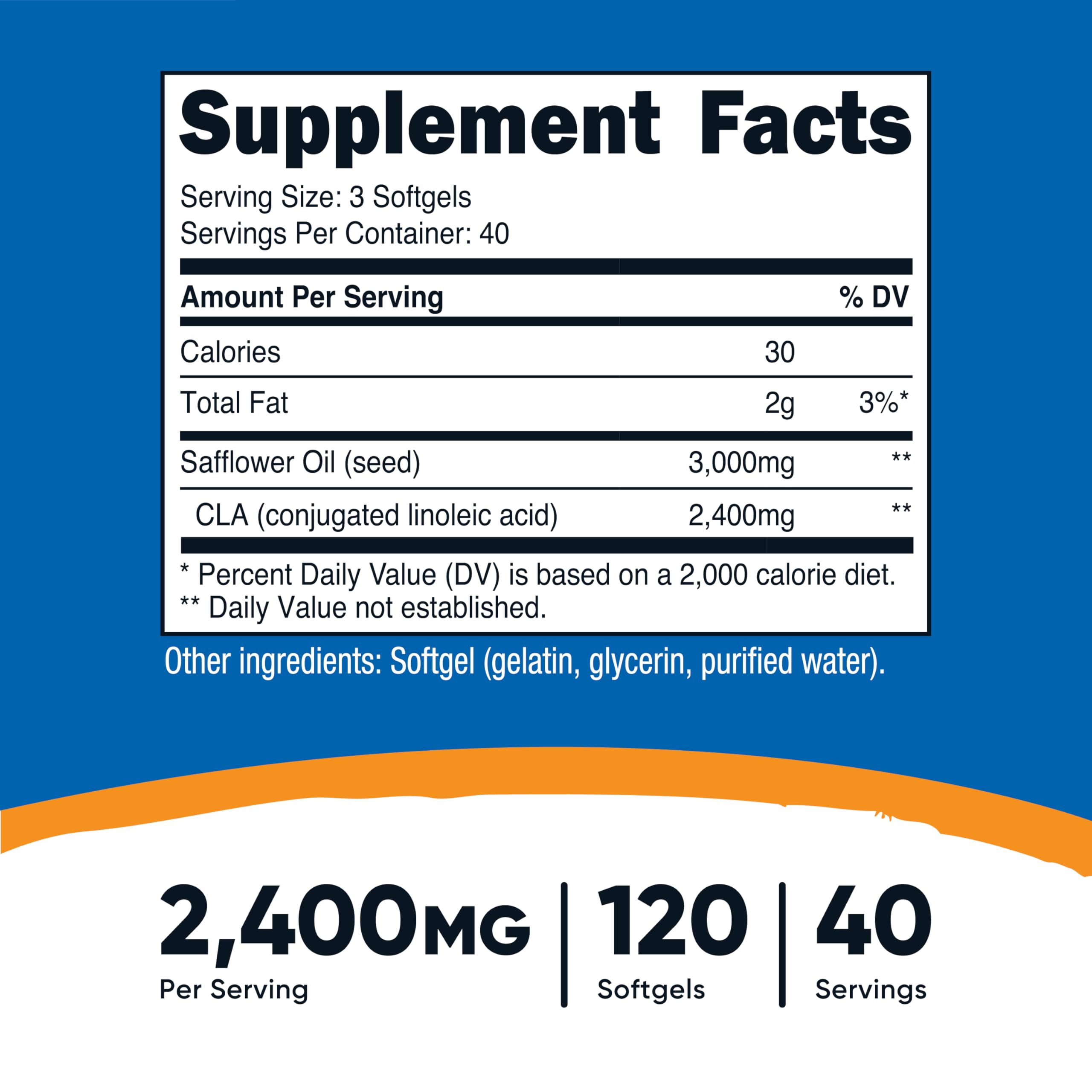 Nutricost CLA – gélules faciles à avaler, intégration simple dans la routine.