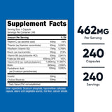 Nutricost Complexe B, capsules végétariennes faciles à intégrer dans votre routine.