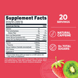 Nutricost Complexe Énergie – bouteille et sachets, pratique en déplacement.