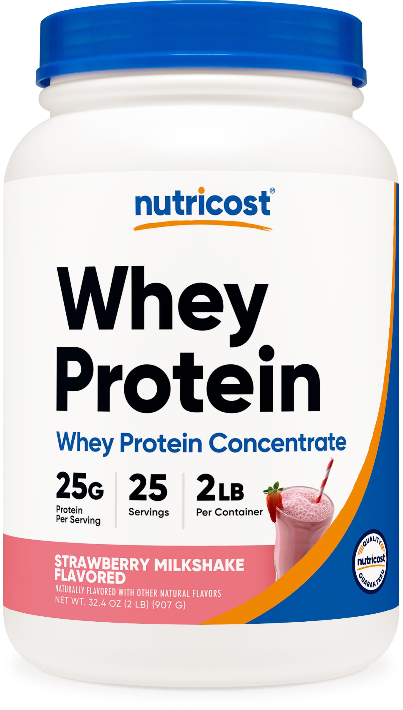 Nutricost bouteille protéine fraise, goût rafraîchissant idéal après entraînement