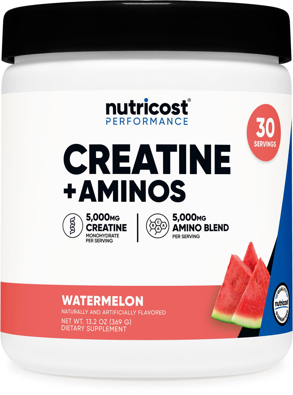 Nutricost Creatine et Aminos bouteille Watermelon, rafraîchissement après l entraînement.