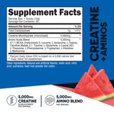 Nutricost Creatine Aminos dose Watermelon, mélange facile pour chaque séance.