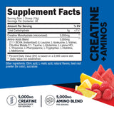 Nutricost Créatine et Aminos, goût Punch aux fruits, rafraîchissant pendant l'entraînement.