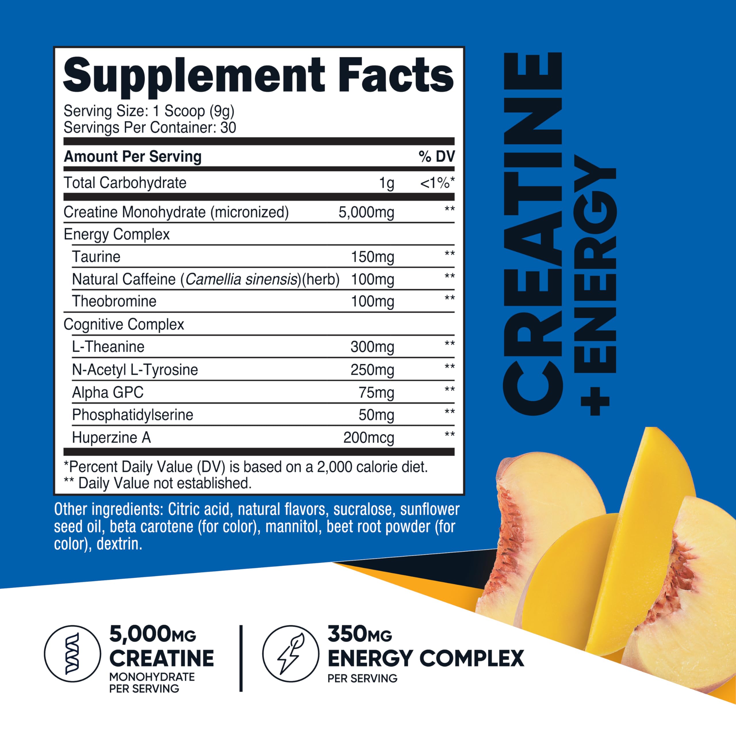 Nutricost Créatine + Énergie: emballage pratique facilitant l’utilisation