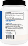 Nutricost Créatine Monohydrate Micronisée, étiquette claire affichant sans gluten et sans OGM.
