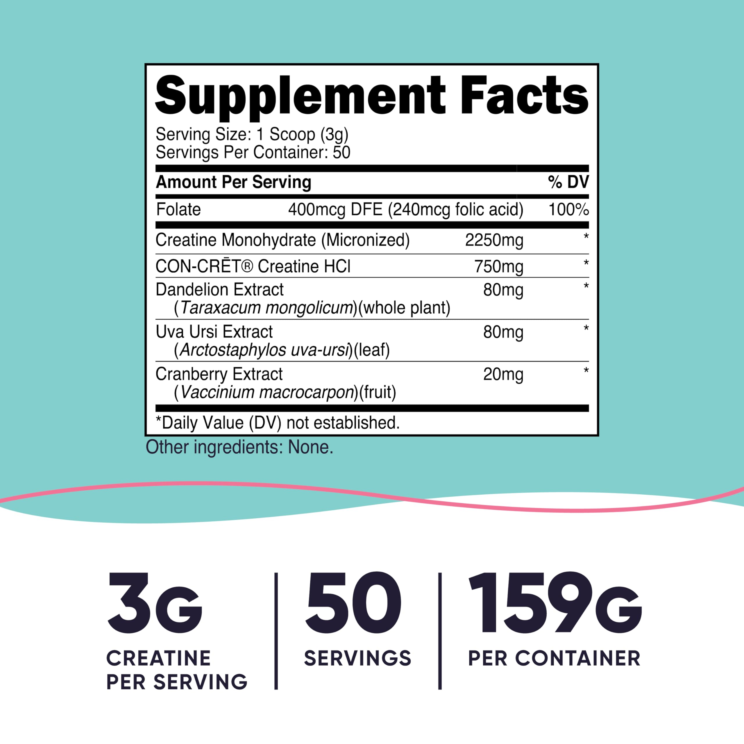 Nutricost Créatine Monohydrate — cuillère-doseuse incluse pour doser facilement.