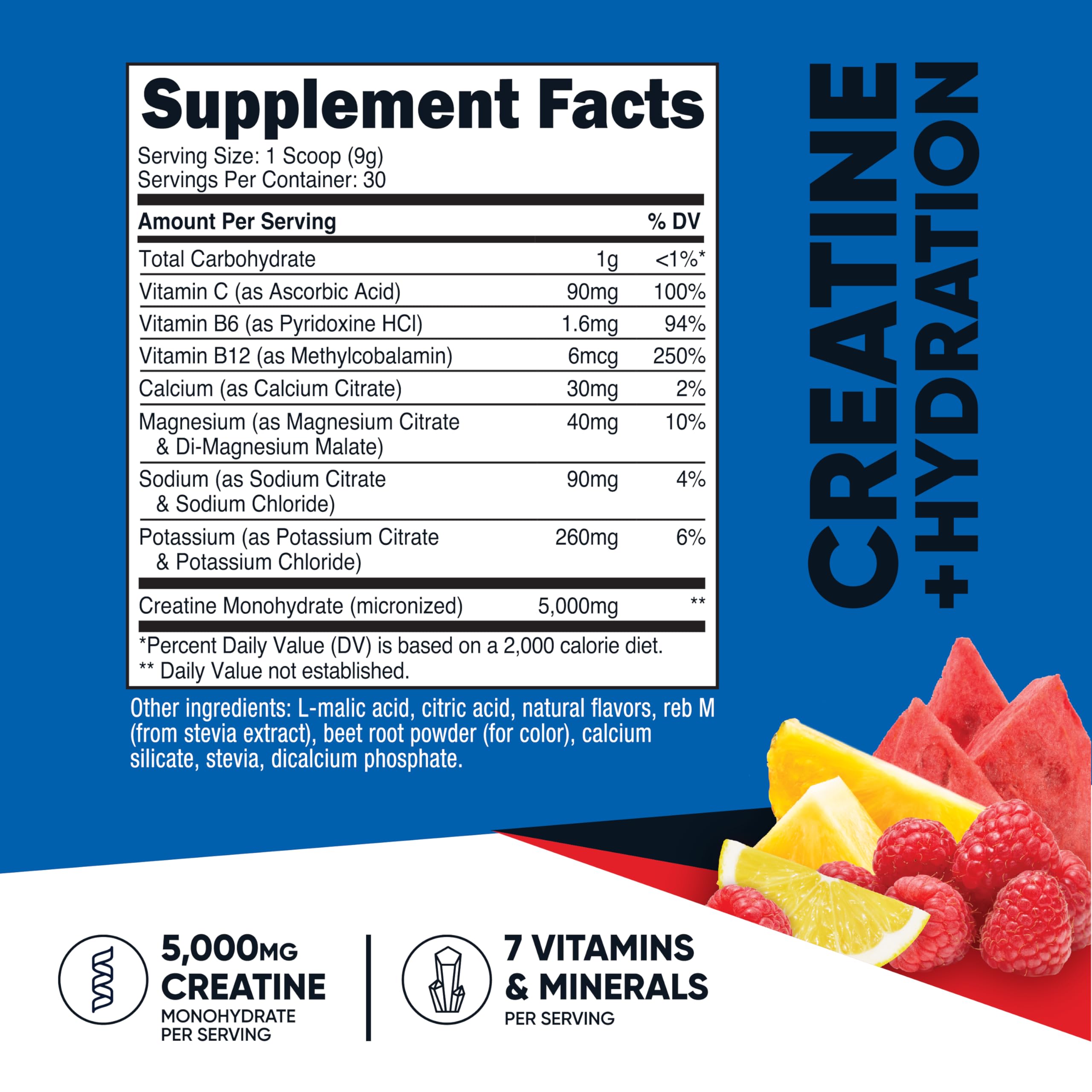 Nutricost Créatine Monohydrate, doseur, dose précise pour chaque séance d'entraînement.