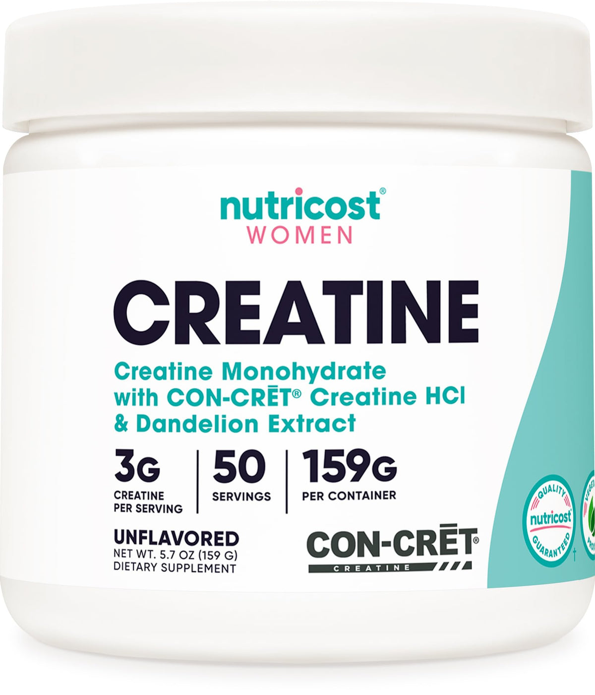Nutricost Créatine Monohydrate — poudre micronisée prête à mélanger pour l'entraînement.