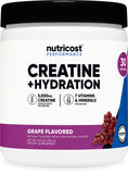 Nutricost Creatine Monohydrate goût raisin – bouteille prête pour l'entraînement et l'hydratation