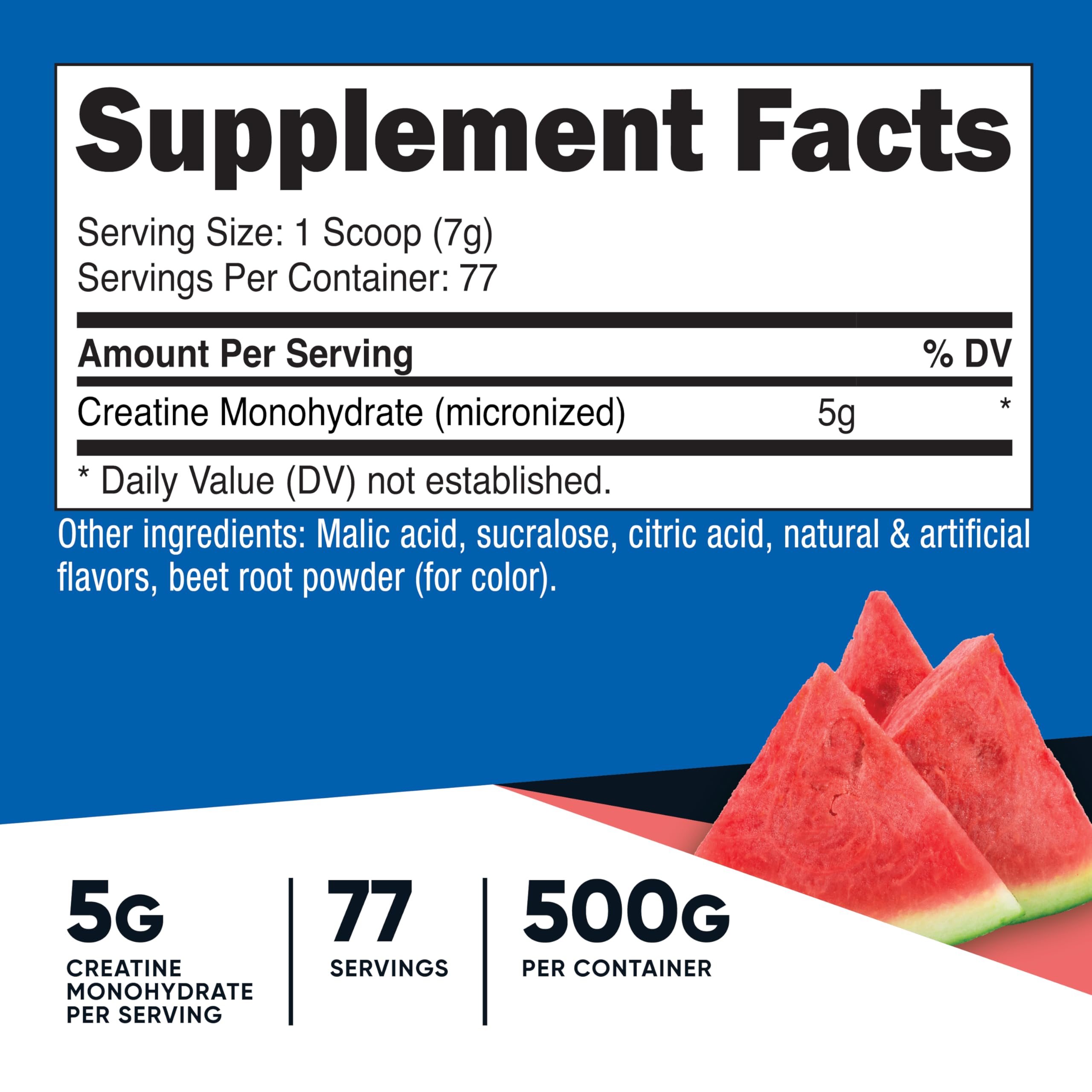 Flacon 500 g Nutricost saveur pastèque, 77 portions