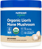 Nutricost Crinière de Lion Poudre — bouteille bio, pratique pour routine quotidienne.