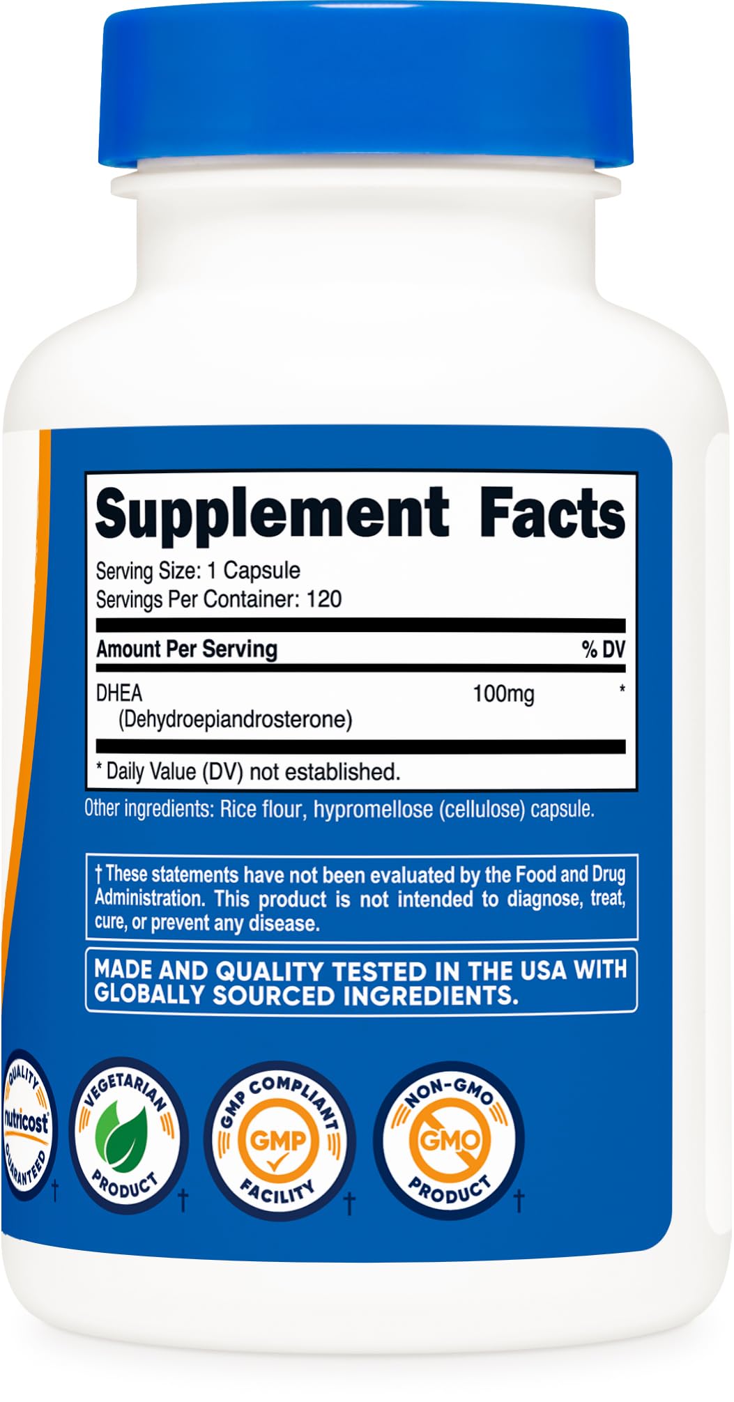 Contrôle qualité ISO sur les produits Nutricost DHEA.