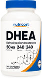 Nutricost DHEA 50mg en boîte, prise quotidienne pratique
