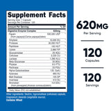 Nutricost Enzymes Digestives capsules – gélules faciles à avaler pour soutenir la digestion