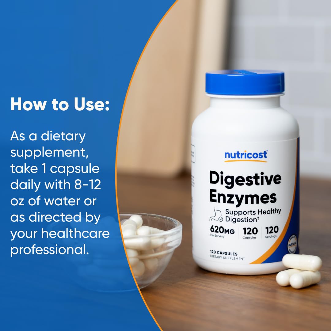 Nutricost Enzymes Digestives contrôle-qualité – essais et processus garantissant la sécurité