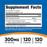 Nutricost DIM 300 mg, capsule haute puissance pour soutien quotidien potentiel.