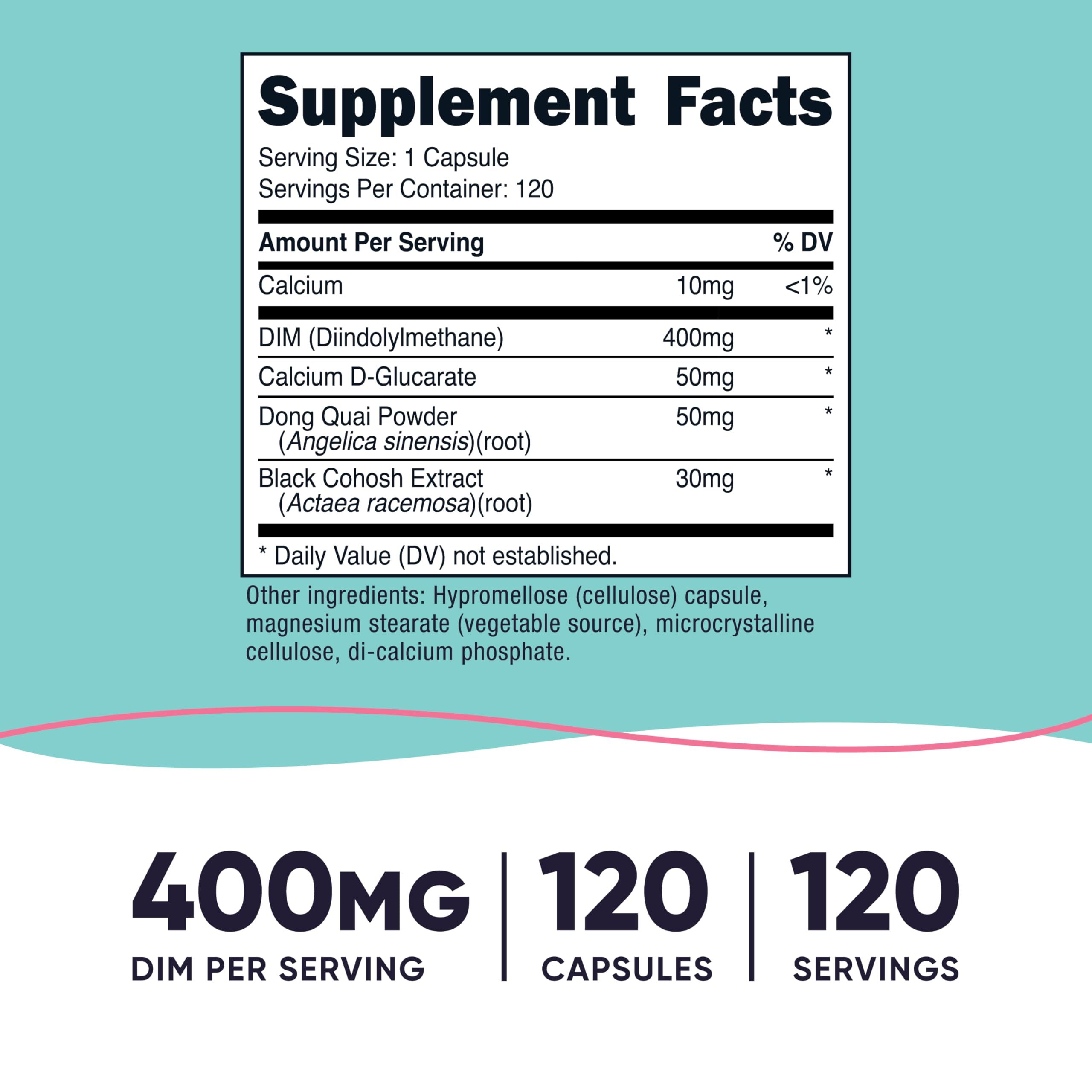 Nutricost DIM avec Dong Quai, capsules faciles à intégrer dans la routine.
