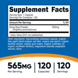 Nutricost Dong Quai 565mg, capsules végétariennes faciles à avaler.