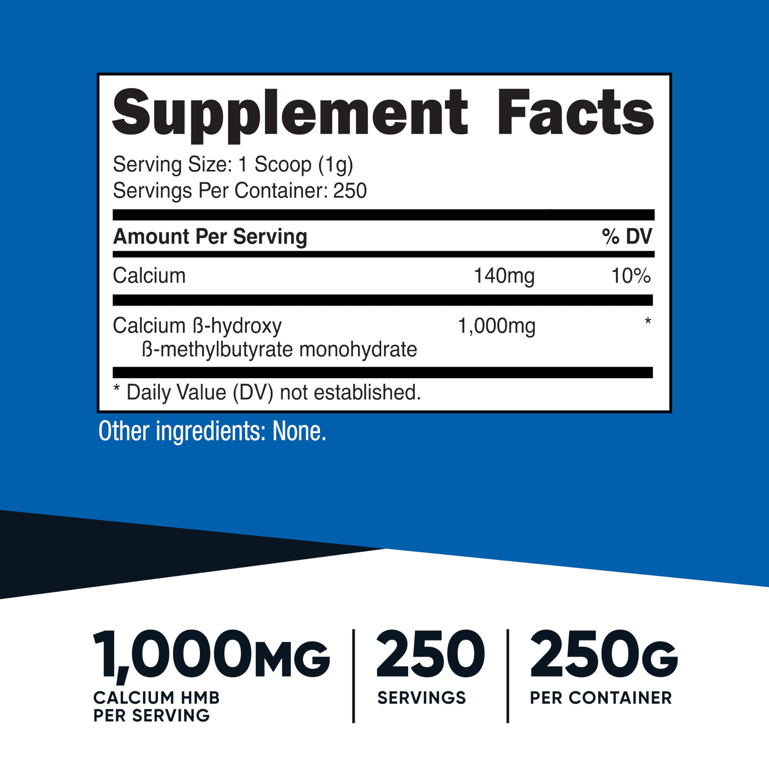 Nutricost Doseur 1000 mg inclus pour doser précisément votre portion.