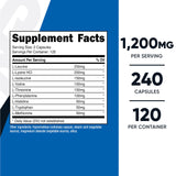 Nutricost EAA gélules – gélules faciles à avaler après l’entraînement.