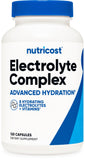 Nutricost Electrolyte Complex, bouteille 120 capsules, soutien hydratation durable pour l effort