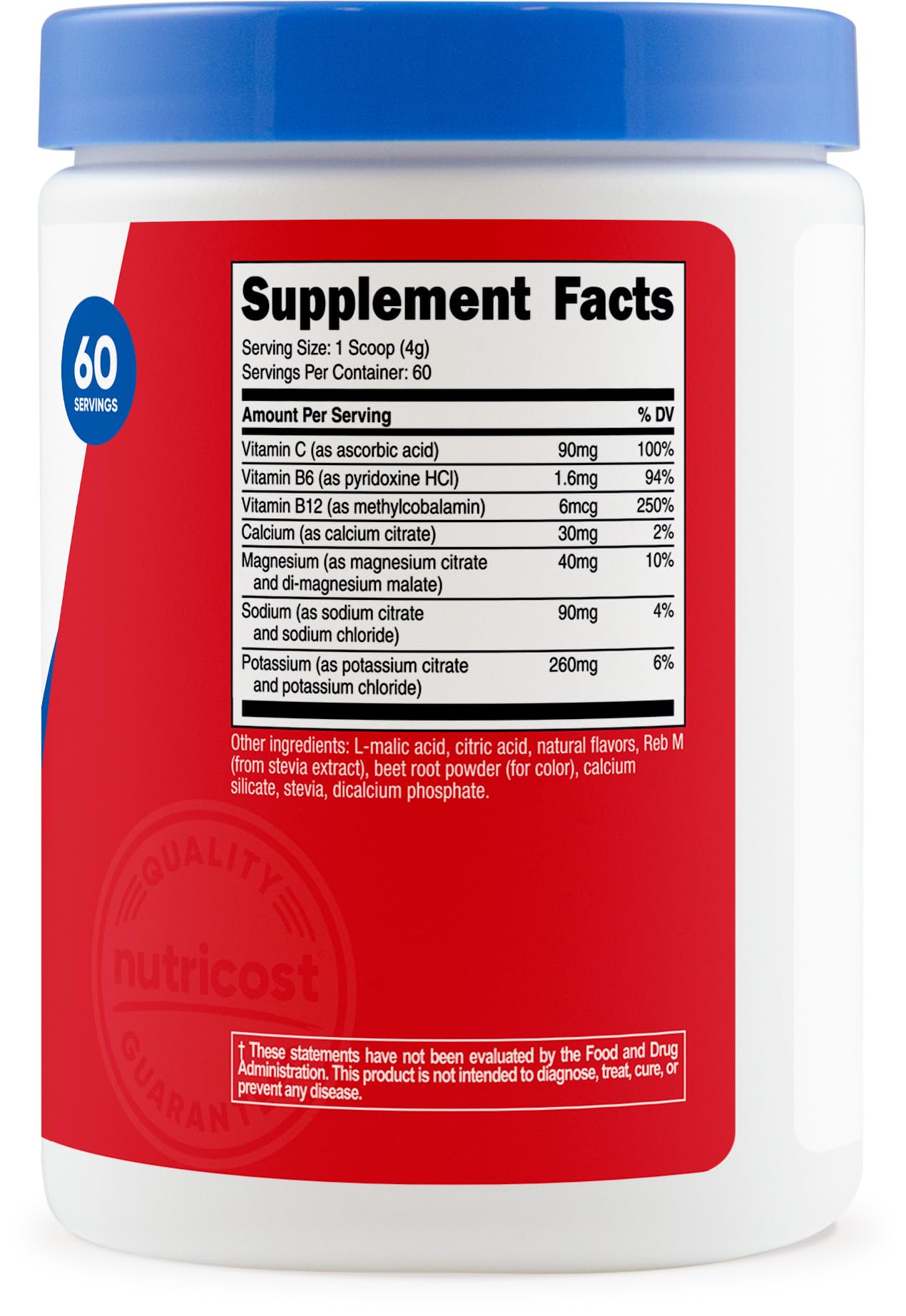 Nutricost Électrolyte Complexe Poudre – Boisson saveur fruits variés pendant l'entraînement.