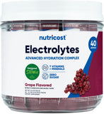 Nutricost Électrolytes Complex sachet-doseur ouverture pratique pour hydratation en déplacement.