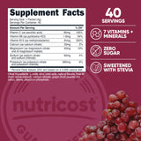 Nutricost Électrolytes Complex sachet-doseur pré-dosage pour une hydratation précise.