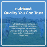 Nutricost emballage compact et pratique pour emporter lors de déplacements.