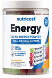 Nutricost emballage varié, sachets faciles à emporter pour énergie pratique.