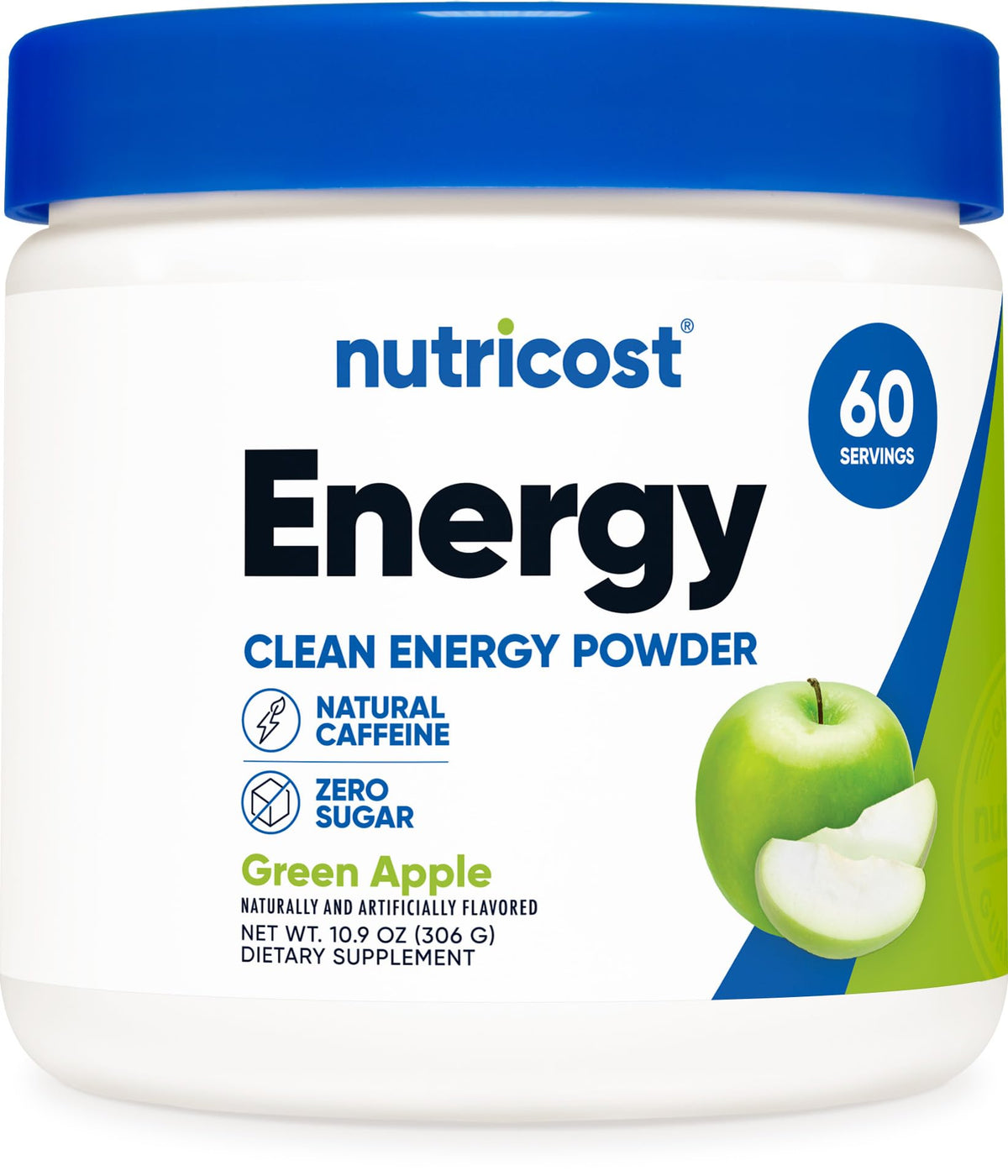 Nutricost Energie Complexe pomme verte – bouteille prête pour un boost naturel