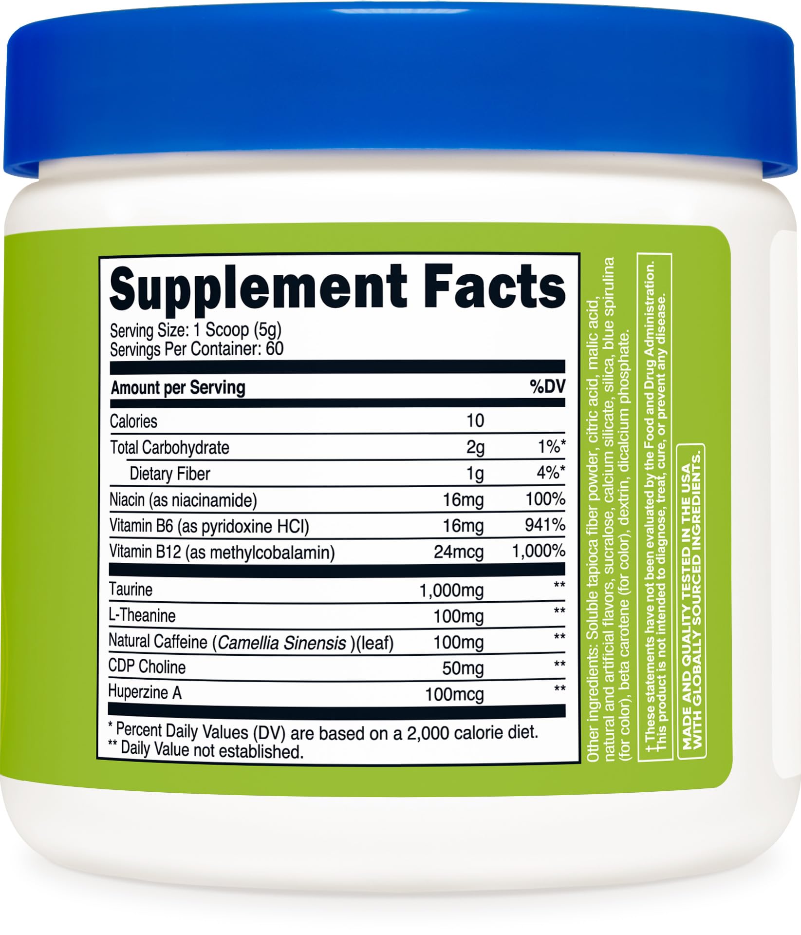 Nutricost Energie Complexe pomme verte – contrôle qualité et traçabilité