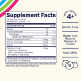 Étiquette Nutricost affichant sans gluten et sans sirop de maïs.