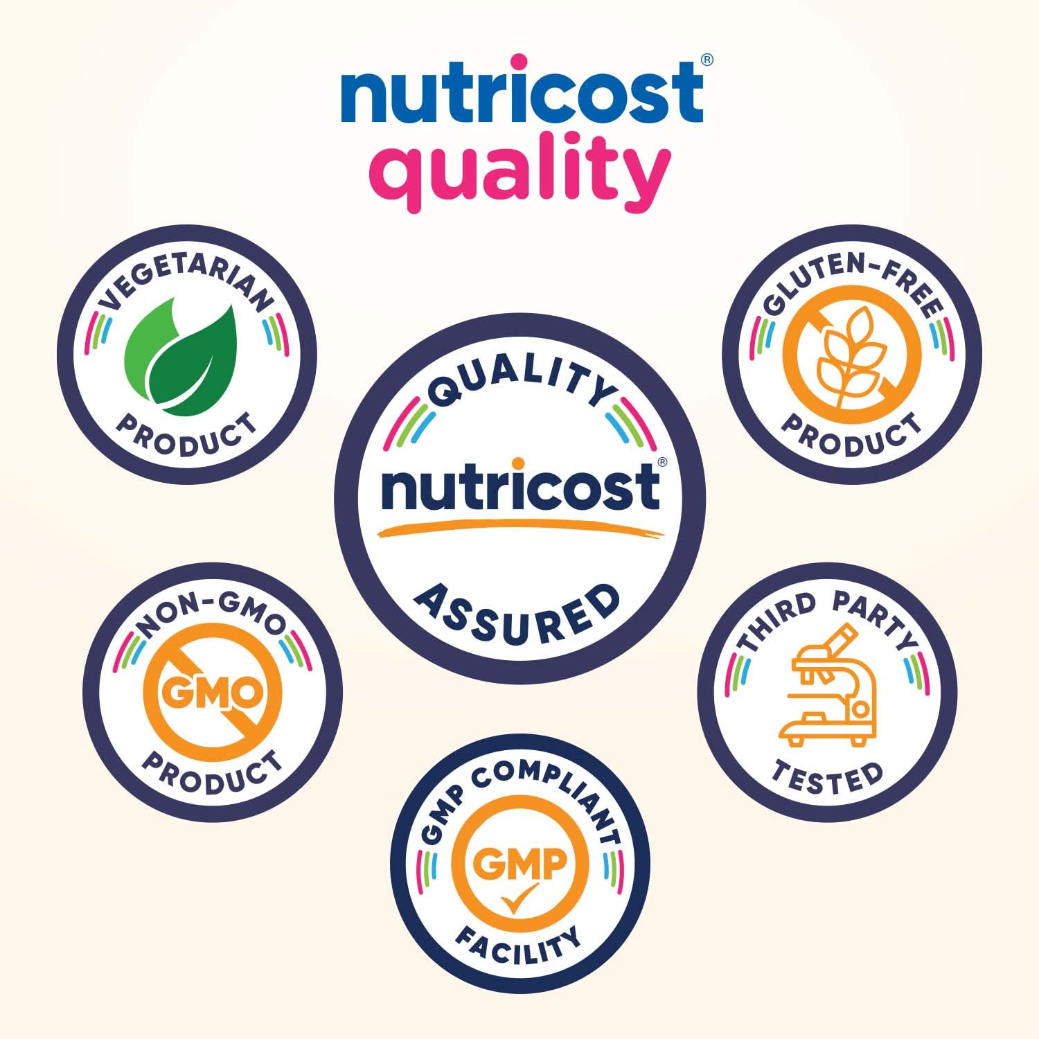 Gommes Nutricost couleur et goût agréables pour les enfants.