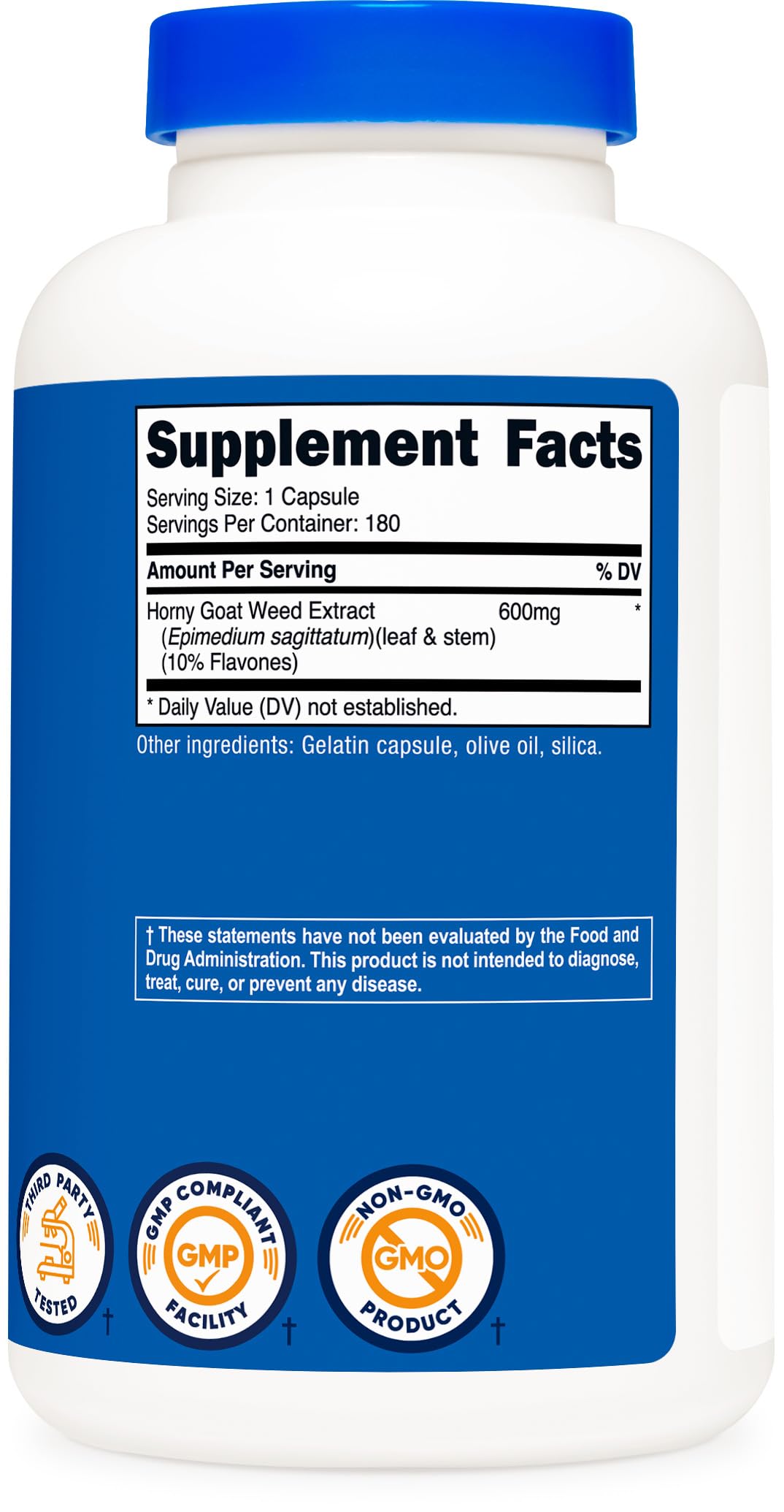Nutricost Epimède extrait, emballage compact et facile à ranger