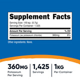 Nutricost étiquette produit avec certifications et composition pour la fiabilité.